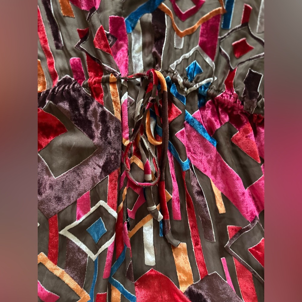 Alice + Olivia Gemma Geometric Kimono Top - Picture 4 of 11